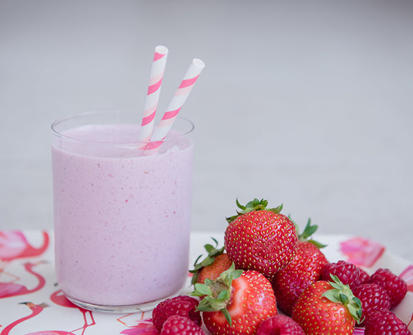 Purition Vanilla made into a low-carb Summer berry smoothie. 