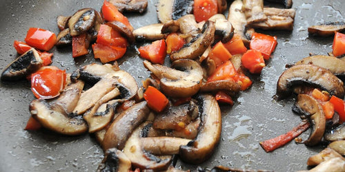 Tomatoes and mushrooms fry-up