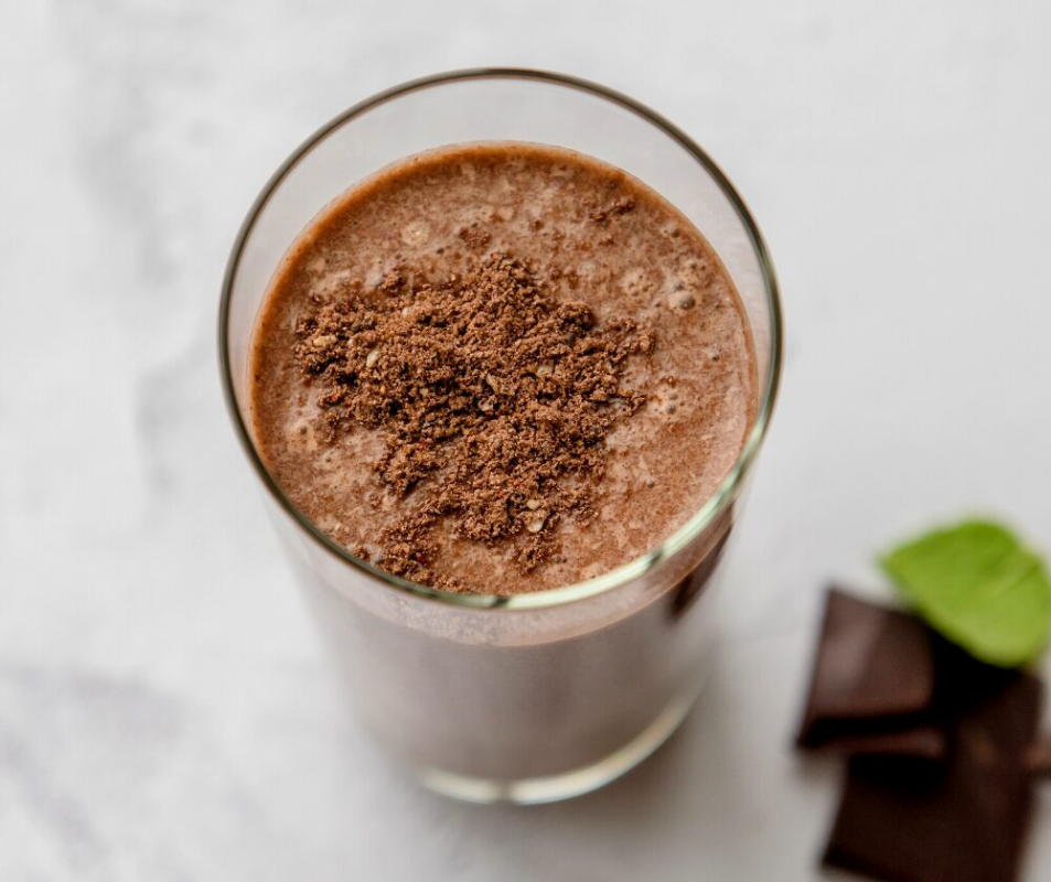 Purition Chocolate & Almond whole food protein smoothie.